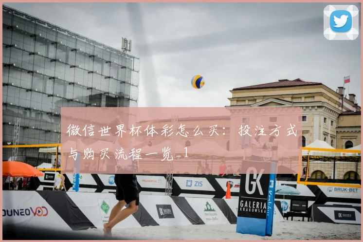 微信世界杯体彩怎么买:投注方式与购买流程一览_1
